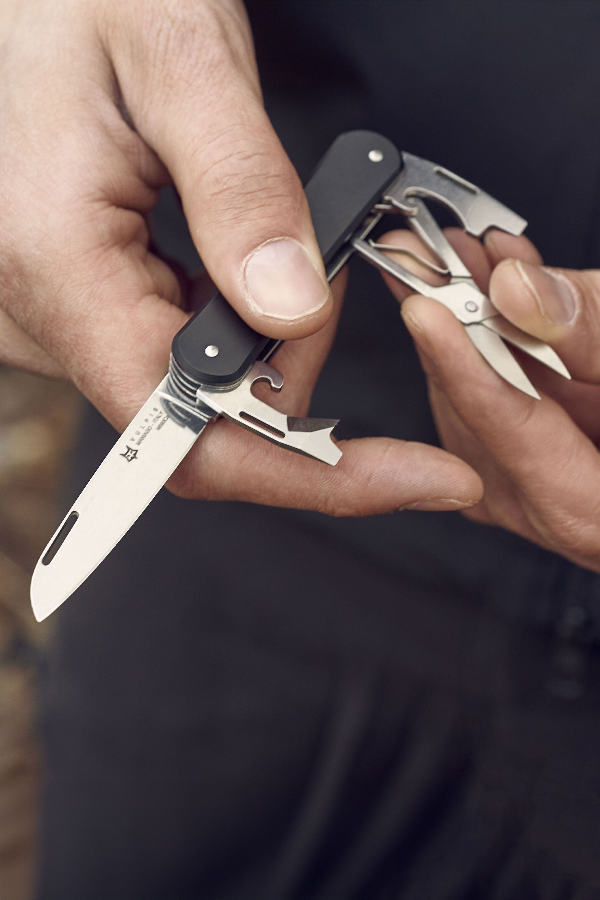 Fox Knives - Coltello Multiuso Vulpis Nero - VP130-F4 BK