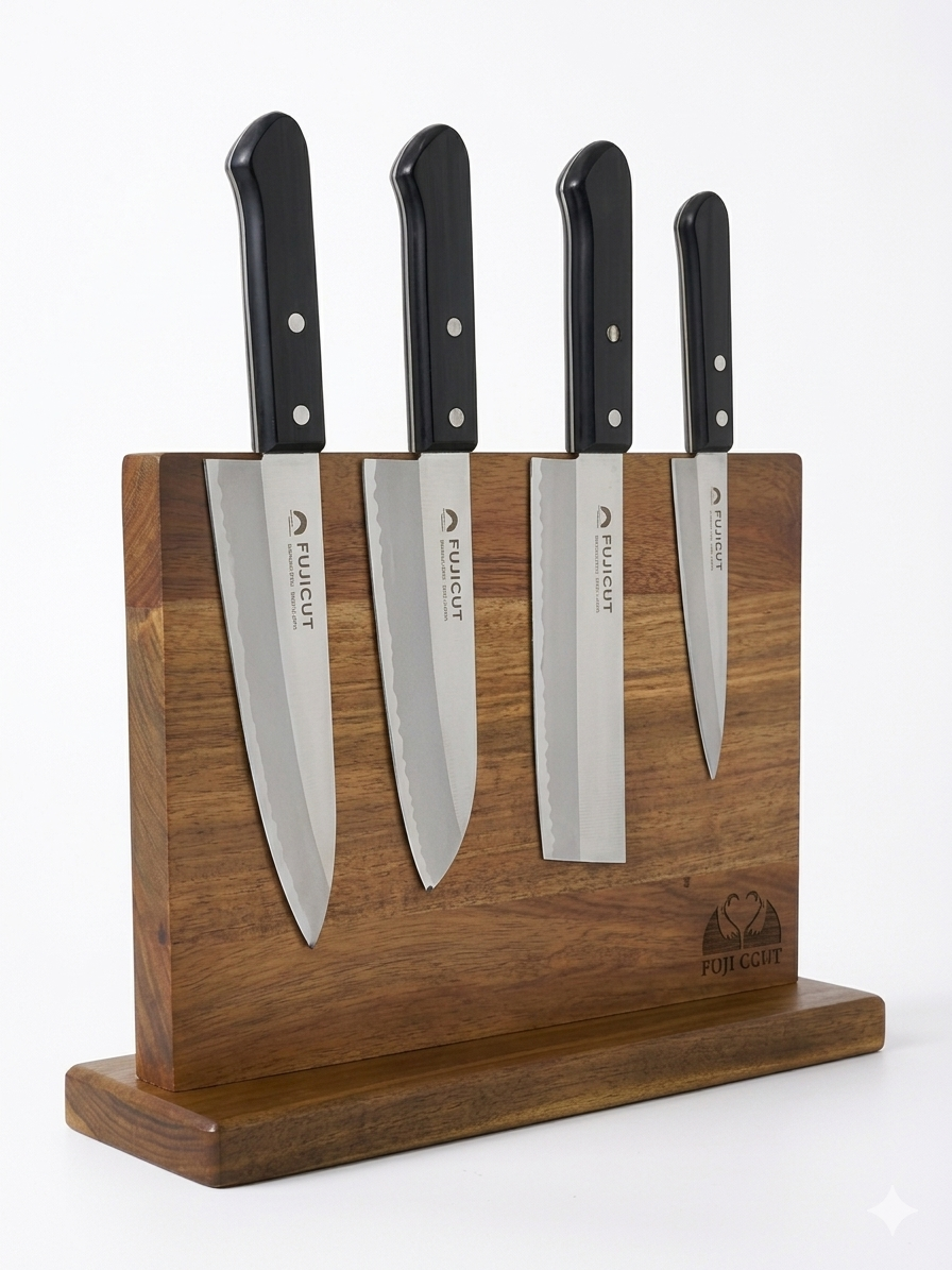 FUJICUT - Set di Coltelli da Cucina Giapponesi - 4 pezzi
