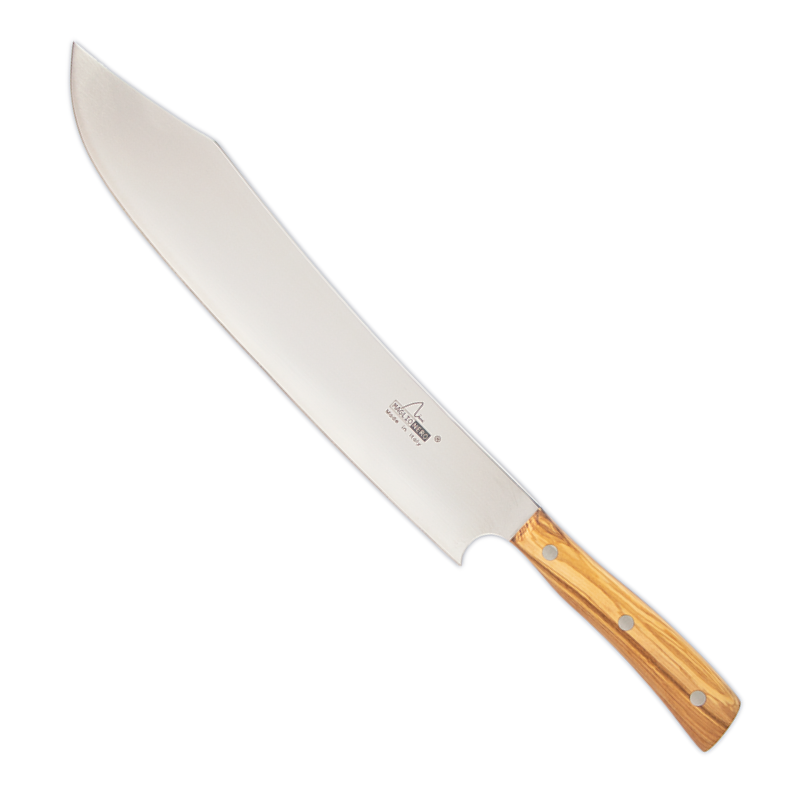 Maglionero Iside - Coltello Scimitarra SPARTACUS - in ulivo - 30 cm - CON SCATOLA IN LEGNO